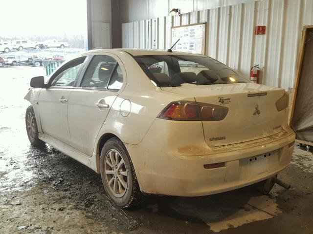 JA32U2FU6CU030411 - 2012 MITSUBISHI LANCER ES/ WHITE photo 3