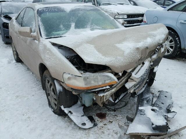 1HGCG22571A013953 - 2001 HONDA ACCORD EX BEIGE photo 1