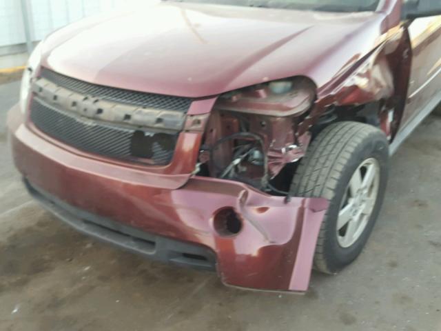 2CNDL13F676108411 - 2007 CHEVROLET EQUINOX LS BURGUNDY photo 9