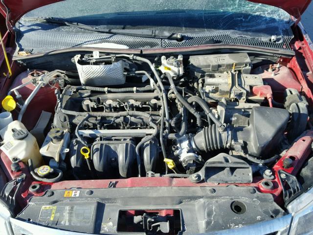 1FAHP35N59W216592 - 2009 FORD FOCUS SE RED photo 7