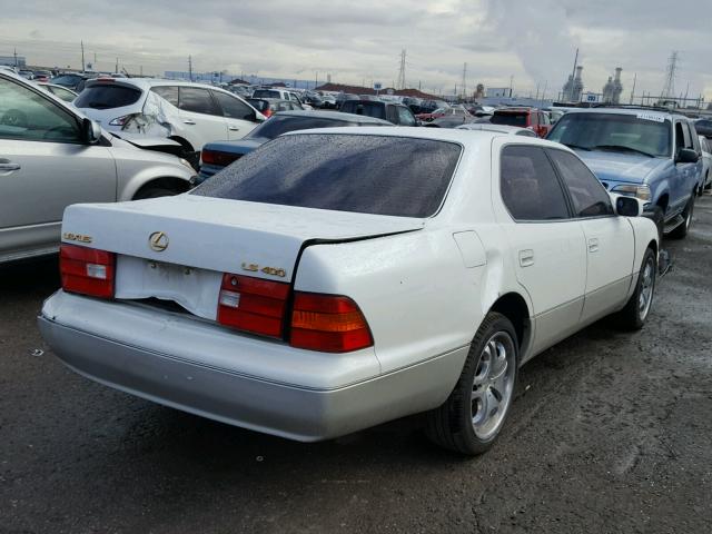 JT8BH28F0W0136044 - 1998 LEXUS LS 400 WHITE photo 4