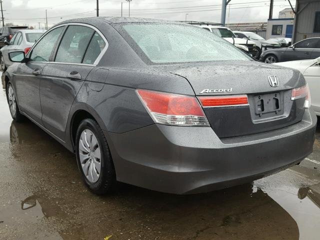 1HGCP2F33BA130603 - 2011 HONDA ACCORD LX CHARCOAL photo 3