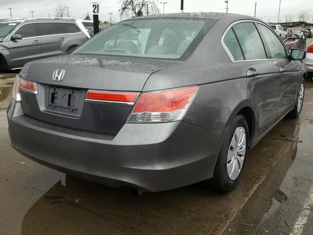 1HGCP2F33BA130603 - 2011 HONDA ACCORD LX CHARCOAL photo 4