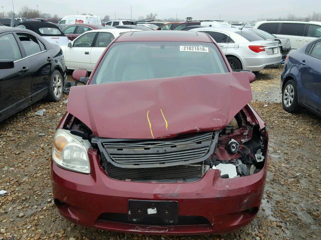 1G1AM55B077264247 - 2007 CHEVROLET COBALT SS RED photo 7