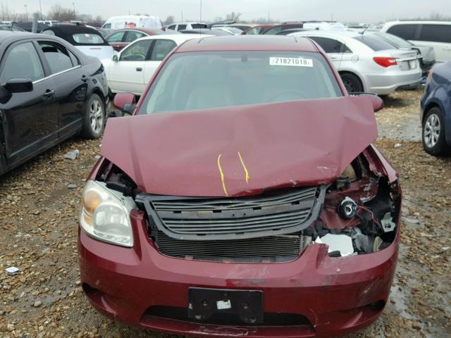 1G1AM55B077264247 - 2007 CHEVROLET COBALT SS RED photo 9