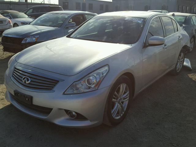 JN1CV6AP9DM724705 - 2013 INFINITI G37 BASE SILVER photo 2