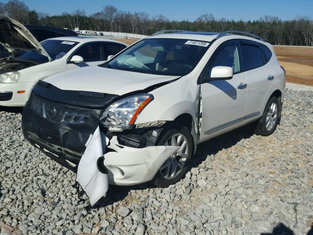 JN8AS5MV1BW286480 - 2011 NISSAN ROGUE S WHITE photo 2