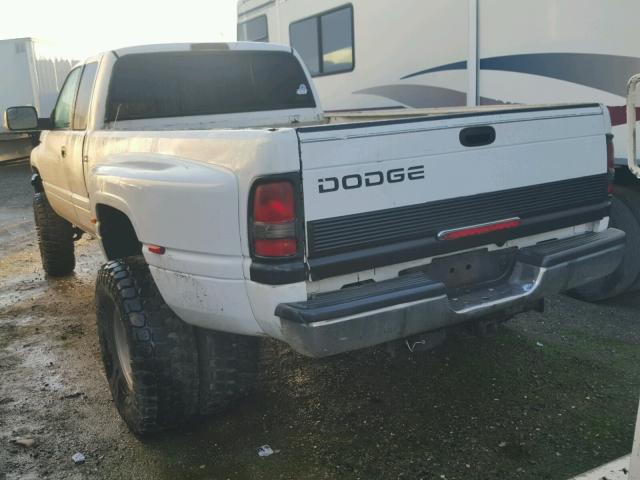 1B7MF3365WJ198269 - 1998 DODGE RAM 3500 WHITE photo 3