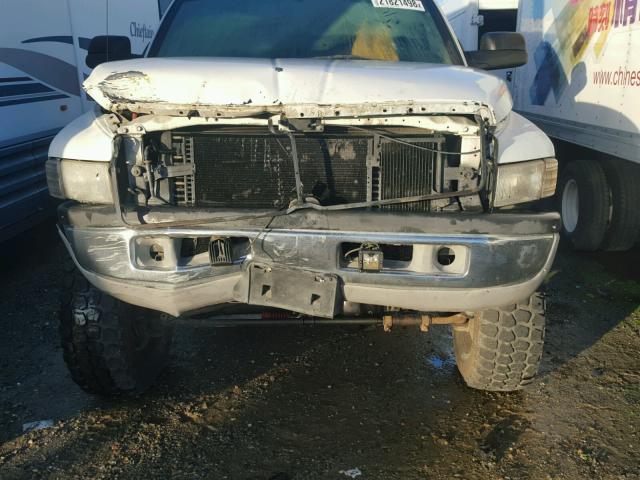 1B7MF3365WJ198269 - 1998 DODGE RAM 3500 WHITE photo 9