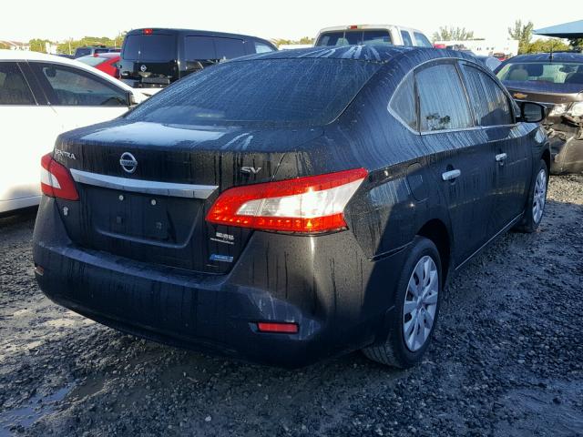 1N4AB7AP1EN852649 - 2014 NISSAN SENTRA S BLACK photo 4