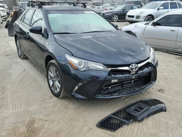 4T1BD1FK9FU164548 - 2015 TOYOTA CAMRY HYBR BLACK photo 1