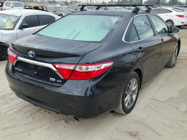 4T1BD1FK9FU164548 - 2015 TOYOTA CAMRY HYBR BLACK photo 4