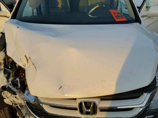 5J6RE3H74BL014510 - 2011 HONDA CR-V EXL WHITE photo 7