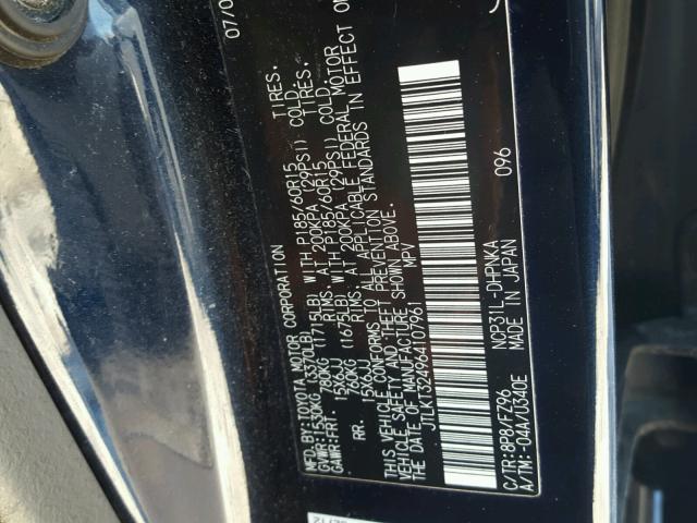 JTLKT324964107961 - 2006 TOYOTA SCION XB 蓝色 照片 10