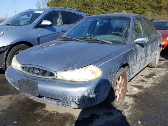 1FAFP663XXK186290 - 1999 FORD CONTOUR SE BLUE photo 2