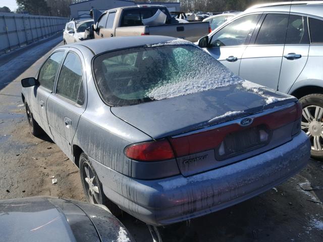 1FAFP663XXK186290 - 1999 FORD CONTOUR SE BLUE photo 3