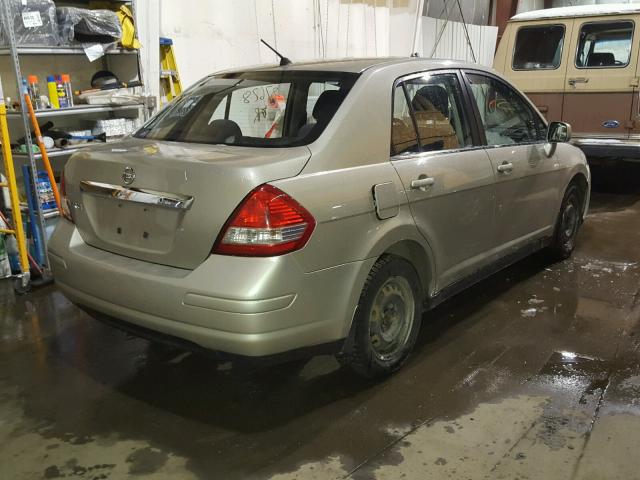 3N1BC11E78L450827 - 2008 NISSAN VERSA S SILVER photo 4