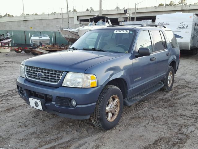 1FMZU63K54UA60359 - 2004 FORD EXPLORER X BLUE photo 2