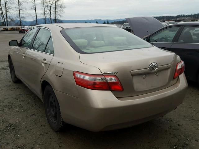 4T1BE46K27U556514 - 2007 TOYOTA CAMRY TAN photo 3