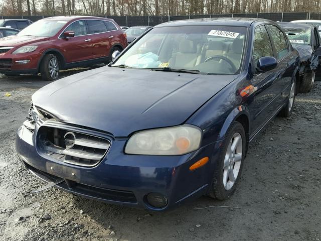 JN1DA31D73T511874 - 2003 NISSAN MAXIMA GLE BLUE photo 2