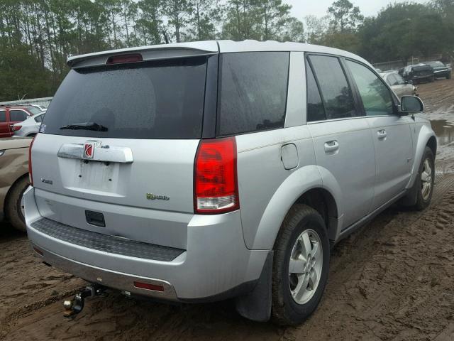 5GZCZ33Z87S863365 - 2007 SATURN VUE HYBRID SILVER photo 4