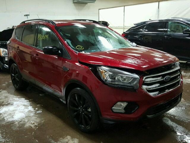 1FMCU9G95HUE22680 - 2017 FORD ESCAPE SE RED photo 1