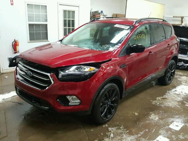 1FMCU9G95HUE22680 - 2017 FORD ESCAPE SE RED photo 2