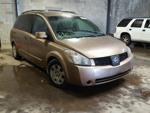 5N1BV28U34N349235 - 2004 NISSAN QUEST S GOLD photo 1