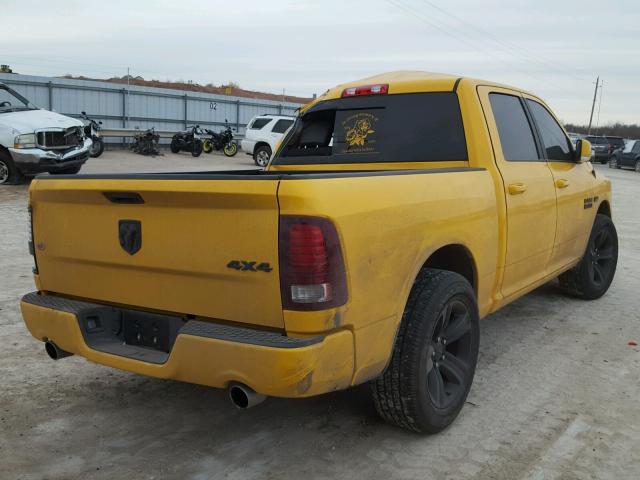 1C6RR7MT2GS341643 - 2016 RAM 1500 SPORT YELLOW photo 4