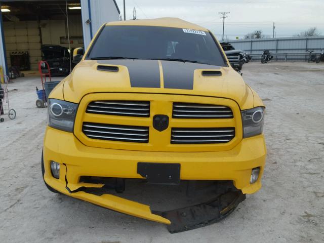 1C6RR7MT2GS341643 - 2016 RAM 1500 SPORT YELLOW photo 9