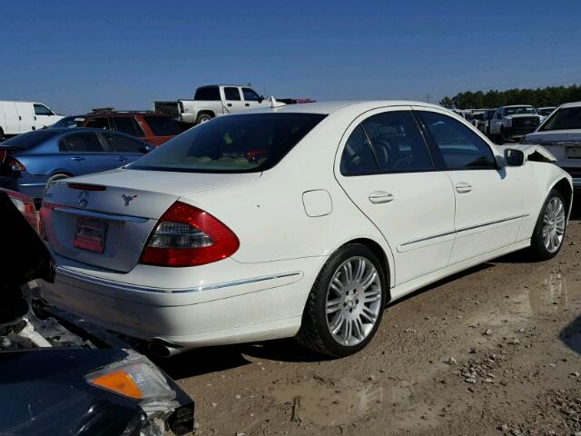 WDBUF56XX7B158604 - 2007 MERCEDES-BENZ E 350 WHITE photo 4