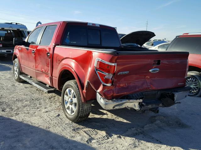 1FTFW1CF0DKF94050 - 2013 FORD F150 SUPER RED photo 3