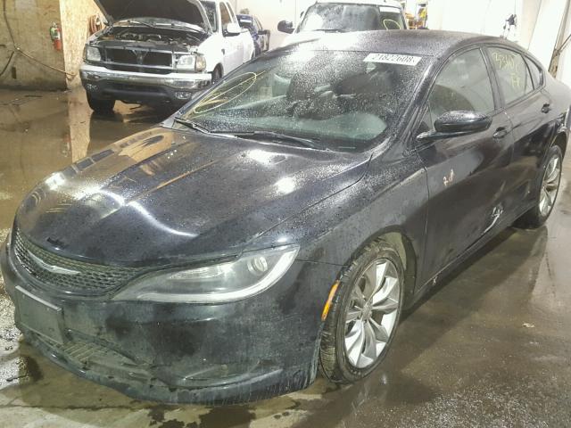 1C3CCCBB3FN691142 - 2015 CHRYSLER 200 S BLACK photo 2