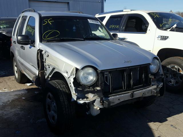 1J4GL48K83W702436 - 2003 JEEP LIBERTY SP SILVER photo 1