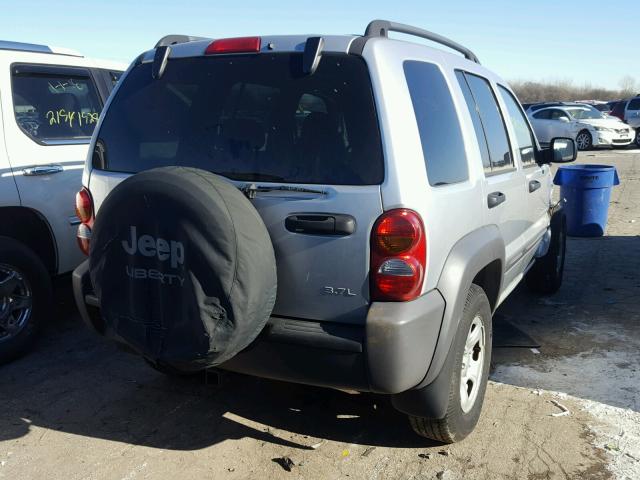 1J4GL48K83W702436 - 2003 JEEP LIBERTY SP SILVER photo 4