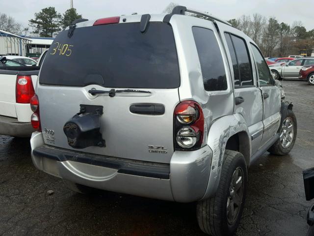 1J4GL58K87W703405 - 2007 JEEP LIBERTY LI SILVER photo 4