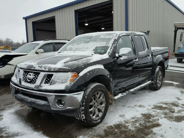 1N6AD0EV0EN746050 - 2014 NISSAN FRONTIER S BLACK photo 2