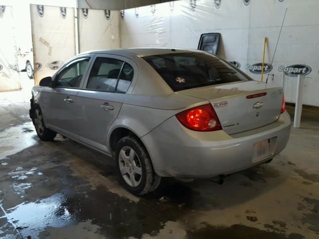 1G1AL58F487109400 - 2008 CHEVROLET COBALT LT SILVER photo 3