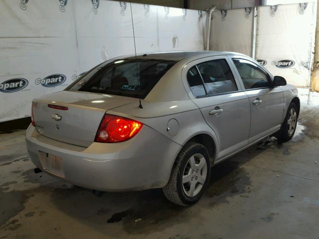 1G1AL58F487109400 - 2008 CHEVROLET COBALT LT SILVER photo 4