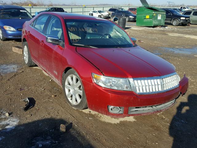 3LNHM26T88R668219 - 2008 LINCOLN MKZ RED photo 1