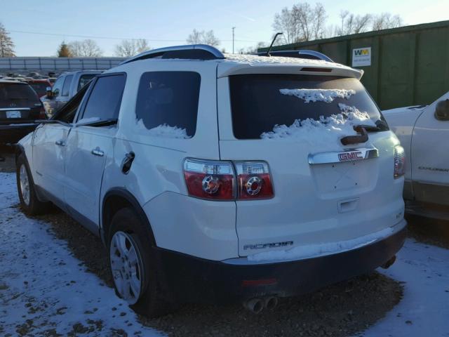 1GKER13727J156690 - 2007 GMC ACADIA SLE WHITE photo 3