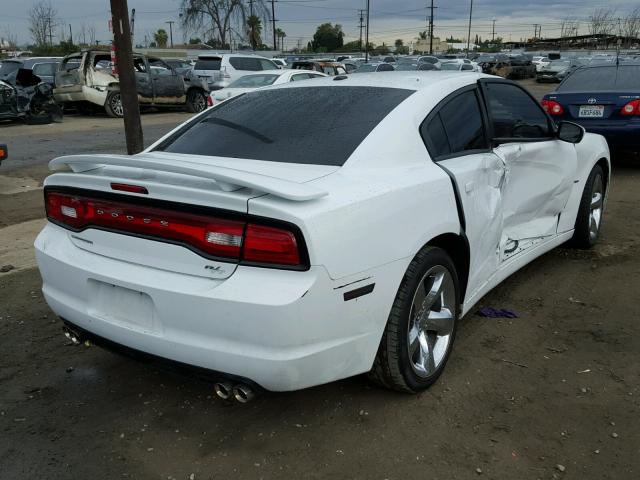 2C3CDXCT0DH681475 - 2013 DODGE CHARGER R/ WHITE photo 4