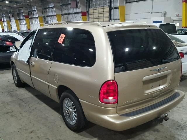 1C4GT64L0YB500074 - 2000 CHRYSLER TOWN & COU GOLD photo 3