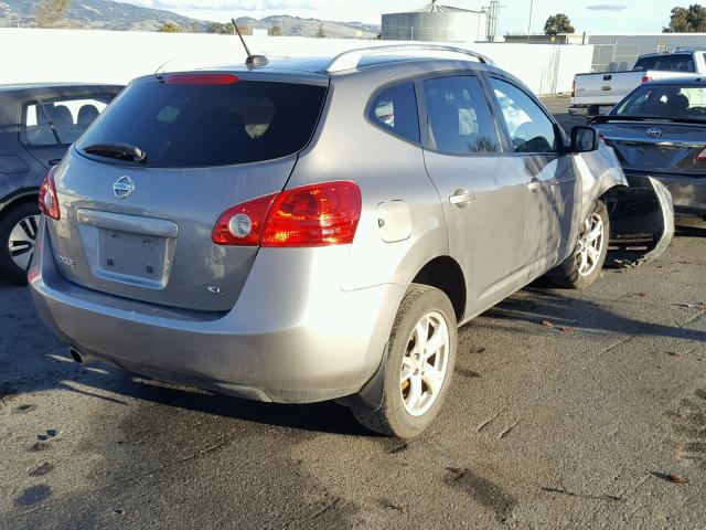 JN8AS58T48W004883 - 2008 NISSAN ROGUE S SILVER photo 4