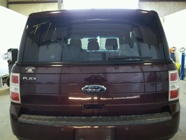 2FMGK5BC6BBD15914 - 2011 FORD FLEX SE PURPLE photo 9