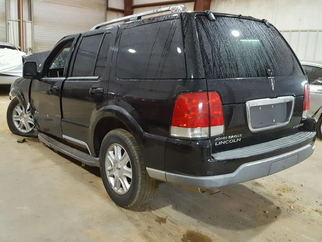 5LMEU68H14ZJ43377 - 2004 LINCOLN AVIATOR BLACK photo 3