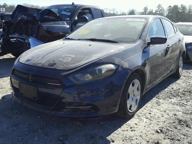 1C3CDFAH1DD215706 - 2013 DODGE DART SE BLUE photo 2