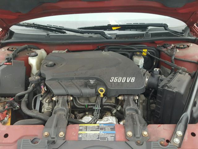 2G1WT58K089223895 - 2008 CHEVROLET IMPALA LT RED photo 7