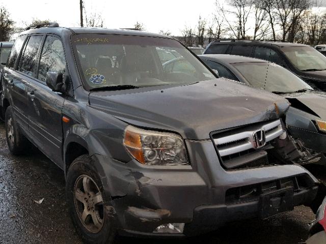 2HKYF18687H524235 - 2007 HONDA PILOT EXL GRAY photo 1