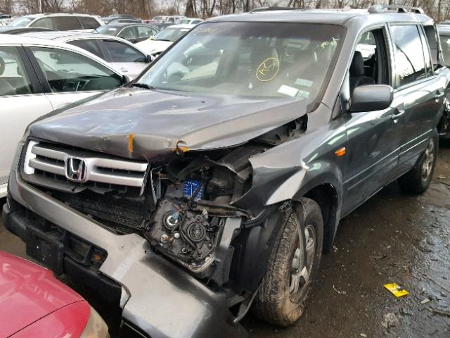 2HKYF18687H524235 - 2007 HONDA PILOT EXL GRAY photo 2